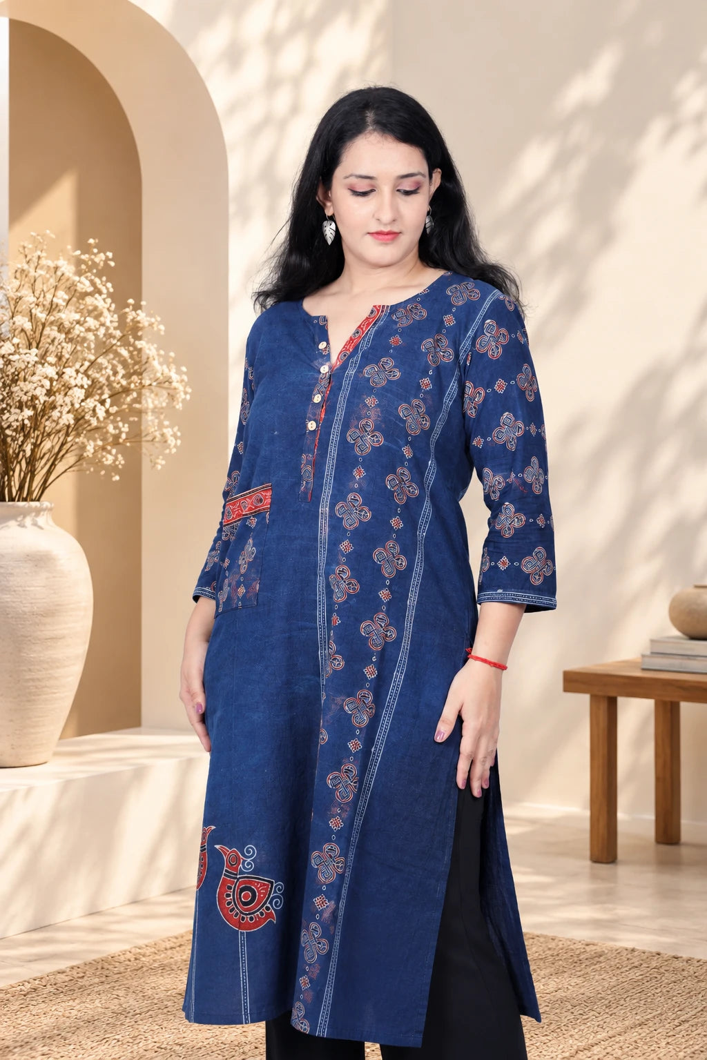 Handcrafted Indigo Ajrakh