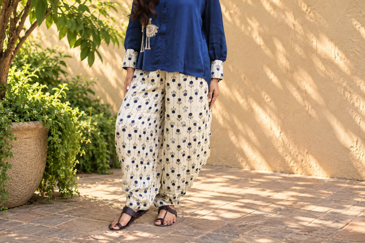 Off-White Modal Dhoti Pants