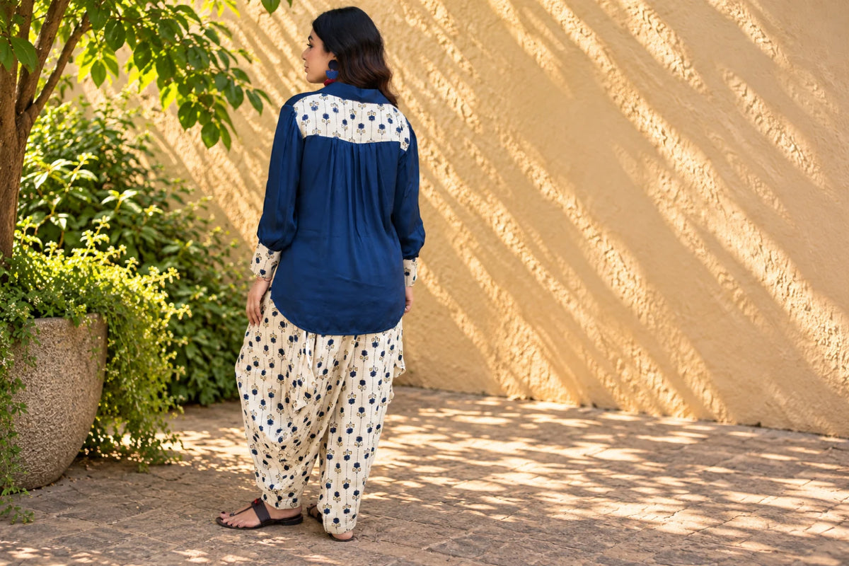 Off-White Modal Dhoti Pants