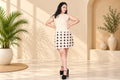 Off-White Geometric Printed Midi Skirt